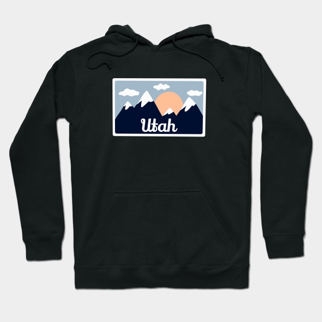 Utah Snowboarding - Utah Hiking Hoodie by UbunTo